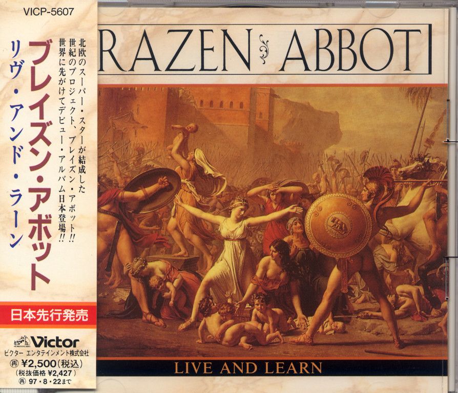 BRAZEN ABBOT LIVE AND LEARN VICP5607 1995 VICTOR JAPAN CD /w OBI Glenn