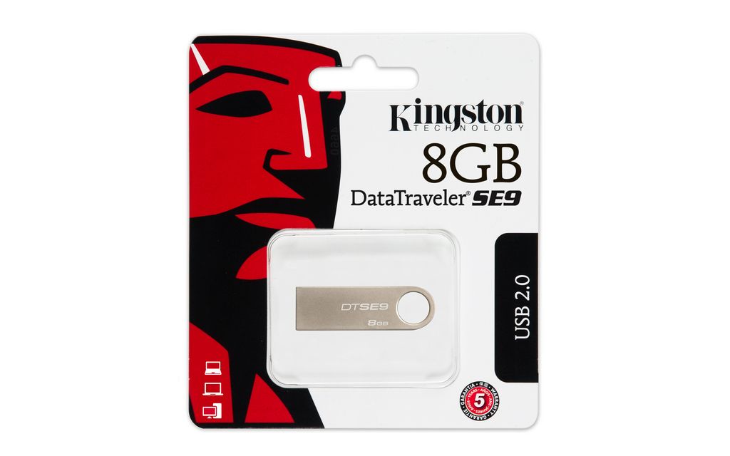 Kingston 8GB 8g Data Traveler DT SE9 USB Flash Pen Key Ring Drive