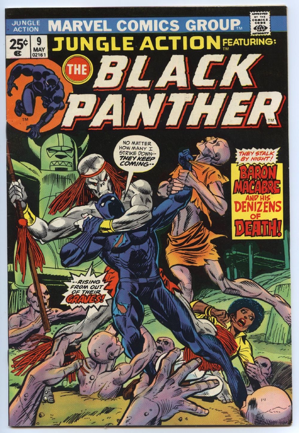 May 1974 Black Panther Gil Kane Klaus Janson Art Marvel Comics