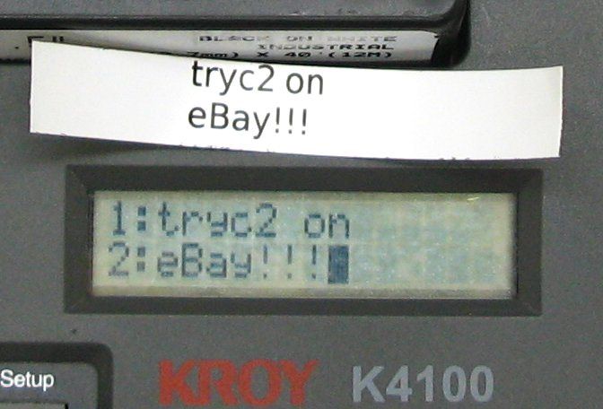 Kroy K4100 Desktop Serial Thermal Label Maker Printer