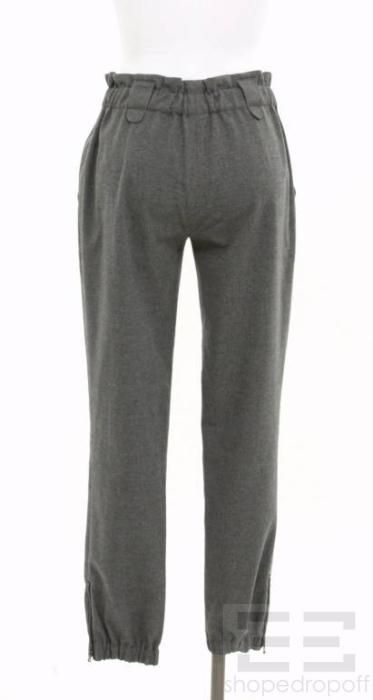 Agence Grey Flannel Cinched Ankle Pants Size 2 New