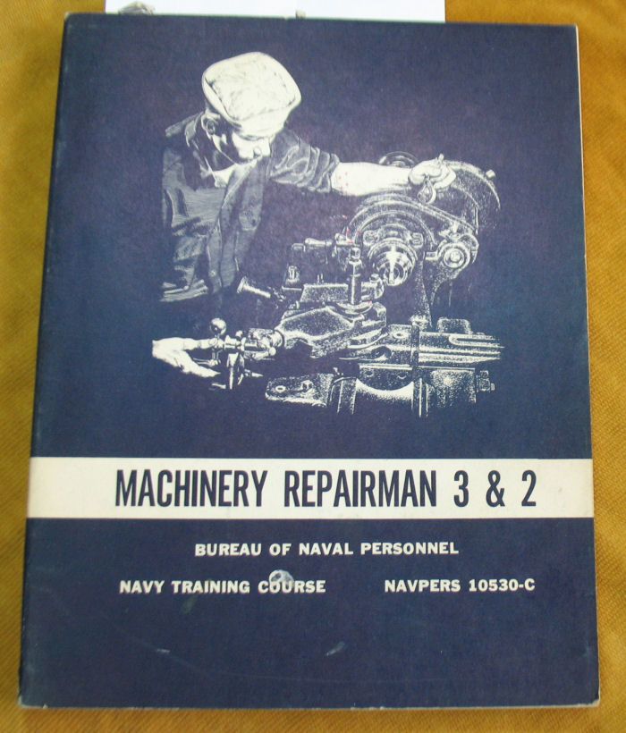 1960s Machinery Repair Man US Navy Manual Asbestos