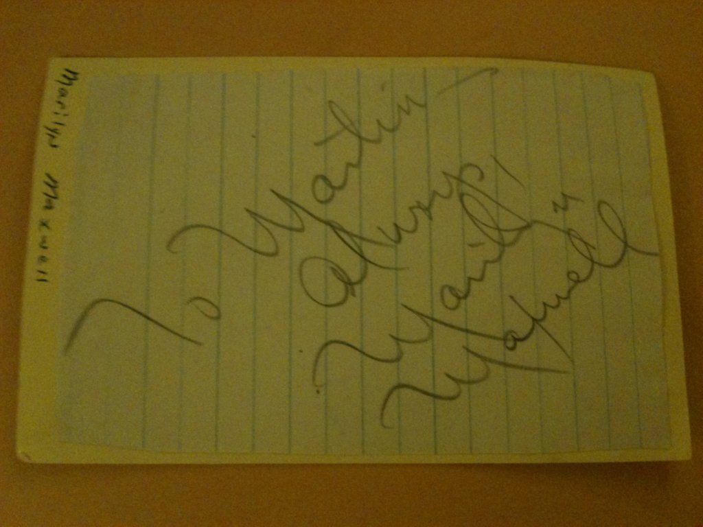 Marilyn Maxwell D 1972 Actress Signed Cut Autograph