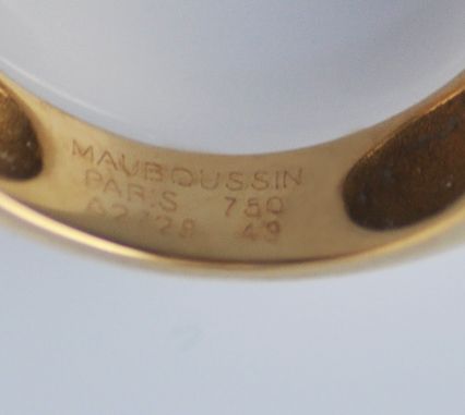 Mauboussin Nadja Green Peridot Solid 18K Gold Ring