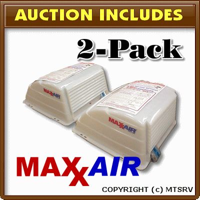 New Maxxair Vent Cover 2 PACK Translucent White   Maxx Max Air Cargo