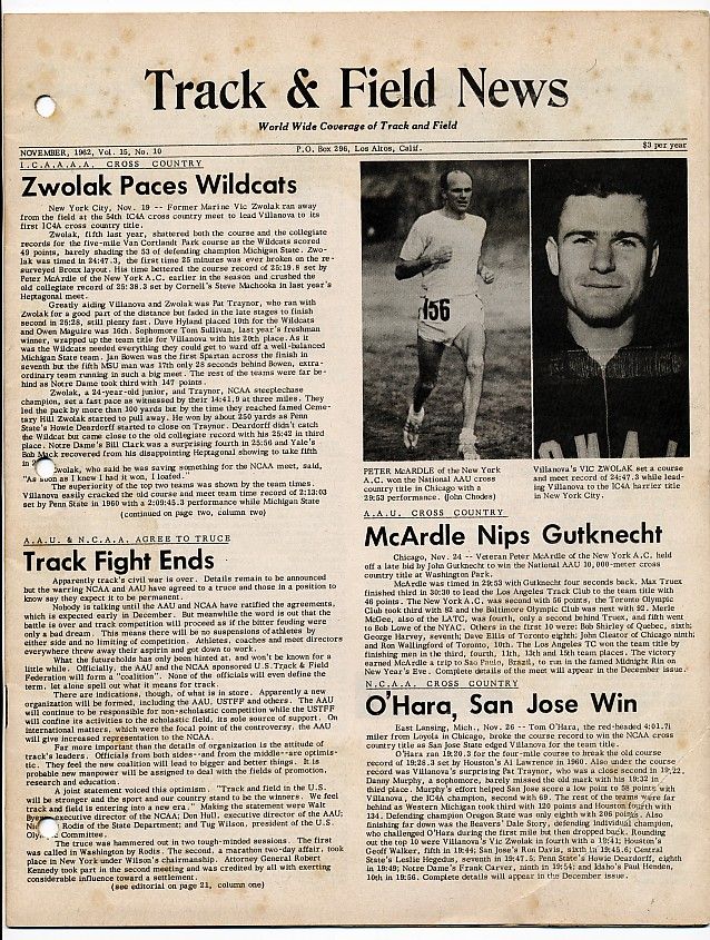News Cross Country Vic Zwolak Peter McArdle New York Athletic