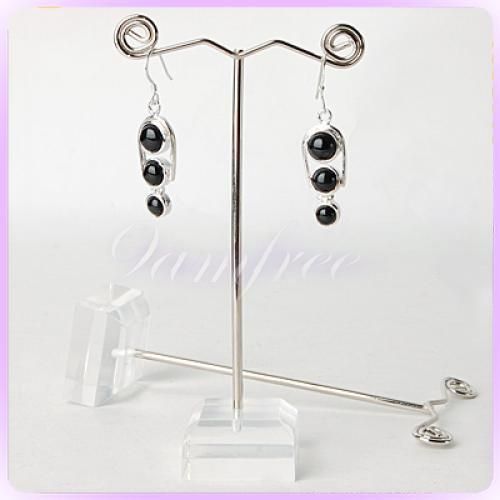 10 Crystal Metal Earring Stand Jewelry Display Holder