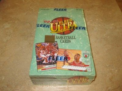 1992 93 Fleer Ultra Factory SEALED Hobby Box Series 1 Basketball