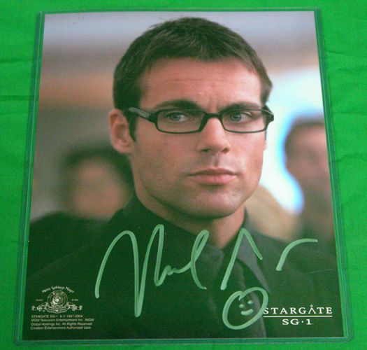 Jackson Headshot from Stargate SG1 Signed by Michael Shanks