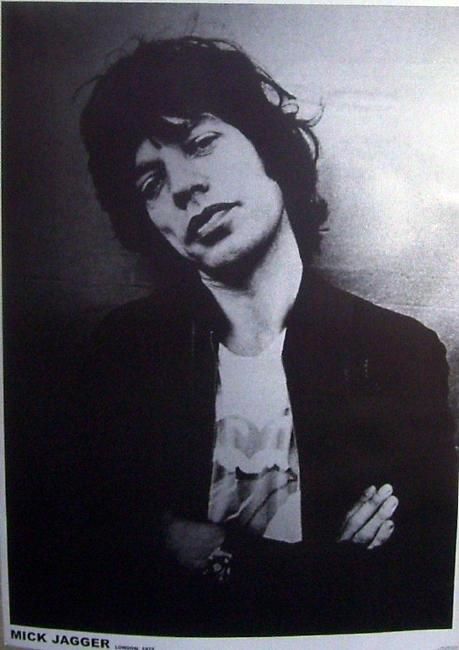 Mick Jagger London 1975 Rolling Stones Music Concert Poster Print RARE