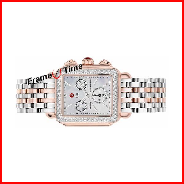 Michele Deco Rose Gold MOP Diamond Watch MWW06A000450