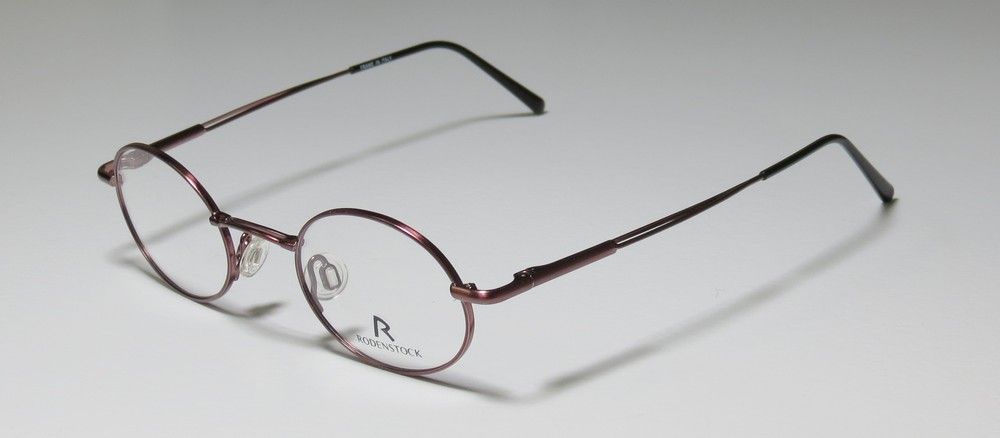 New Rodenstock R4247 42 21 130 Burgundy Black Oval Lens Eyeglass