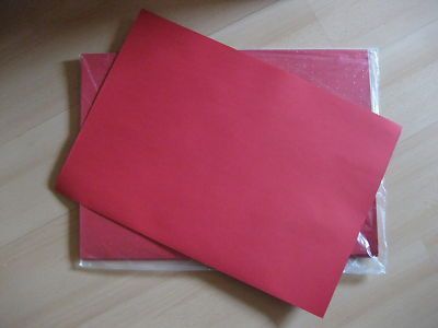 100 Blätter Tonpapier, rot, DIN A2   130g/qm