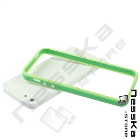 iPhone 5 Grün Silikon TPU Bumper Case Cover Tasche Schutzhülle Wie
