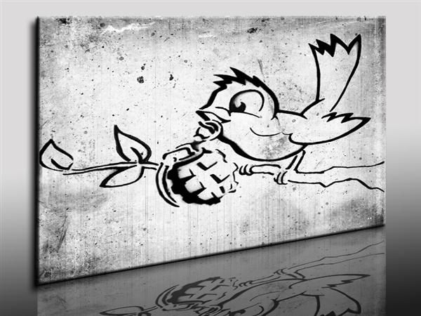 Banksy Graffiti Leinwandbild Street Art   Kunstdrucke Wandbilder k
