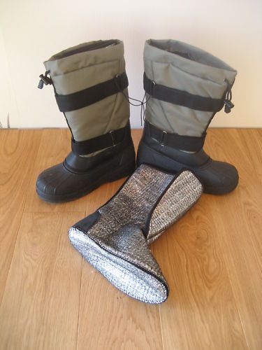 Thermostiefel Winter Kälteschutz Stiefel sehr Warm oliv