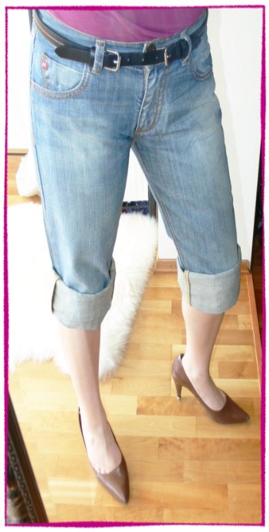 MISS SIXTY Jeans Hose MANIA BOYFRIEND CAPRI HELLBLAU 30