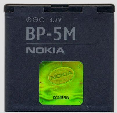 ORIGINAL NOKIA Akku BP 5M 6220 classic, Nokia 6500 slide, Nokia 6110
