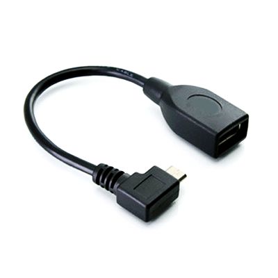 Schwarz Kabel mit 90° Adapter USB Host OTG für Google Nexus 7   7