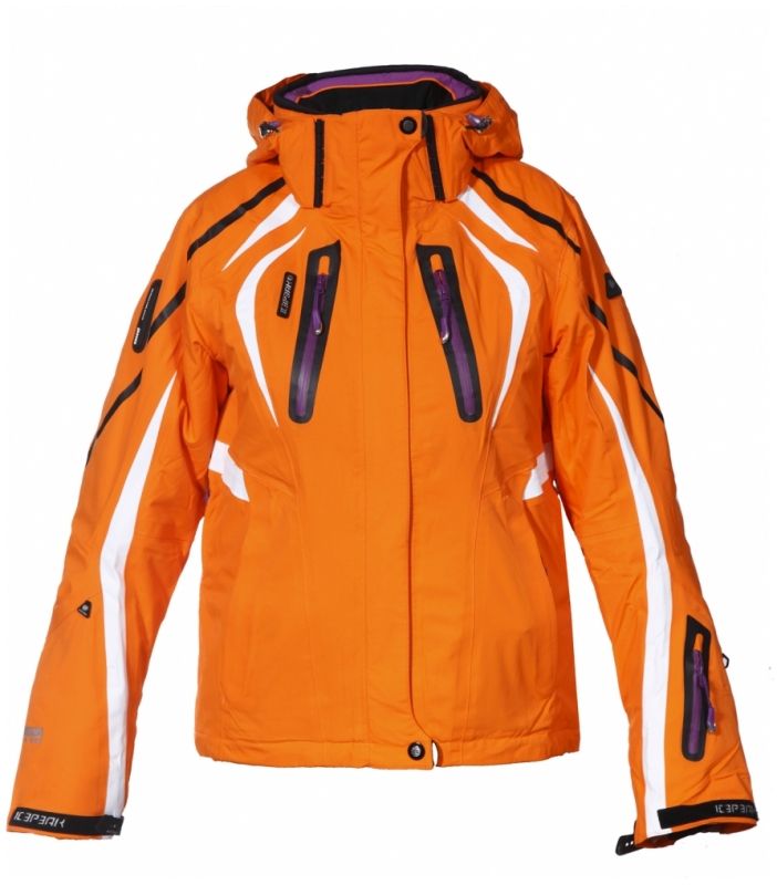 ICEPEAK Damen Skijacke Snowboardjacke MELISA Neon Orange Lila 5.000 WS