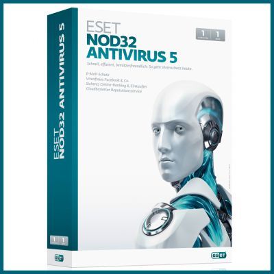 ESET Nod32 Antivirus 5 für 2 PCs / 1 Jahr Support * Vollversion