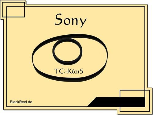 Sony TC K611S Riemen rubber belts Cassette Tape Deck