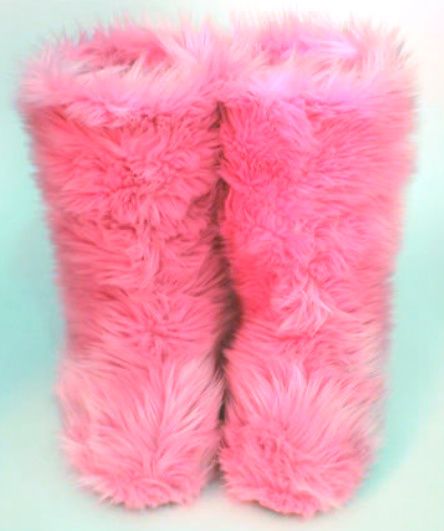 Everyone can have boot covers, but you can get furry boots here 