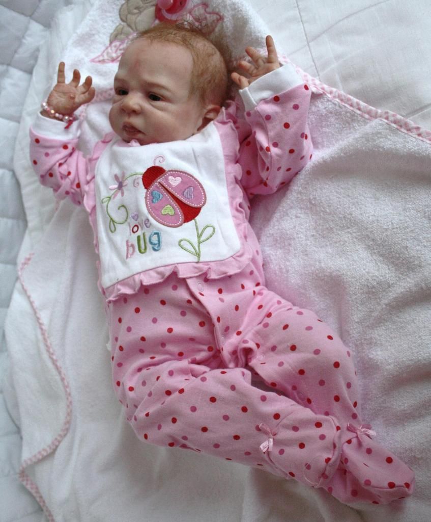 Ihr Wunschbaby Reborn Newborn Baby girl Olga Auer Jamie ausverkauft