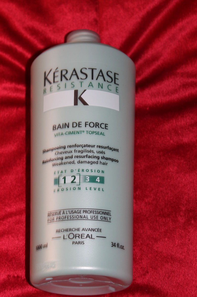1000ml KERASTASE BAIN DE FORCE shampoo für strukturaufbau