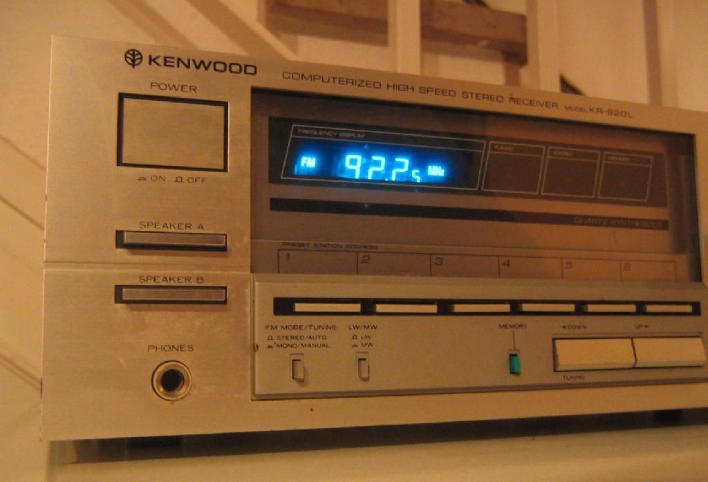 Kenwood KR 820 L Stereo Receiver in silber