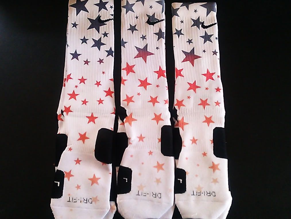 Nike Elite Socks 2012 Olympic L 8 12 House of Hoops Exclusive Uptempo